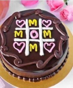 Tic Tac Toe Cake Filled with Mom's Love