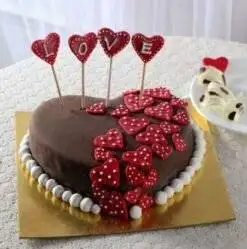 Valentine Love with Hearts