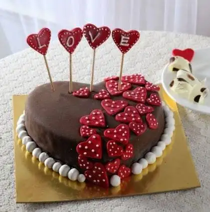 Valentine Love with Hearts