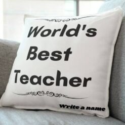 Worlds Best teacher Cushion