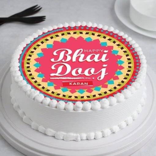 bhai dooj vanilla cake 9949290ca AAA