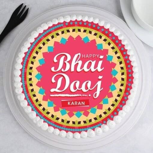 bhai dooj vanilla cake 9949290ca bbb