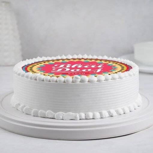 bhai dooj vanilla cake 9949290ca ccc