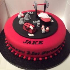 21st Gym Birthday Cake