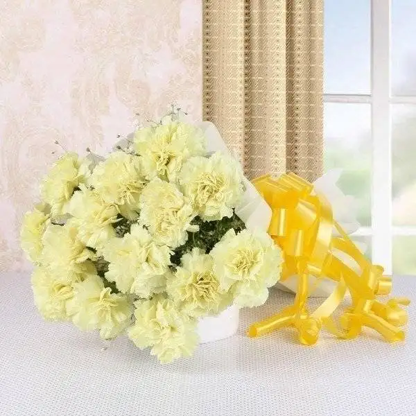 Yellow Carnations Bunch