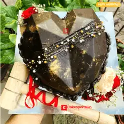 Heart Chocolate Pinata Cake