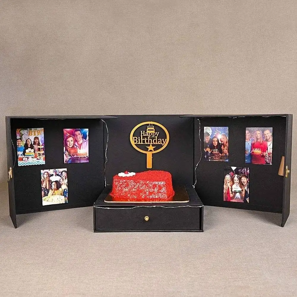 Red Velvet Cake In Surprise Box - Image 2