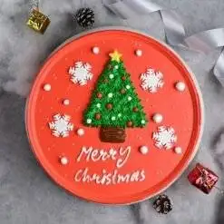 Alternative view of Christmas Tree Pineapple Cake