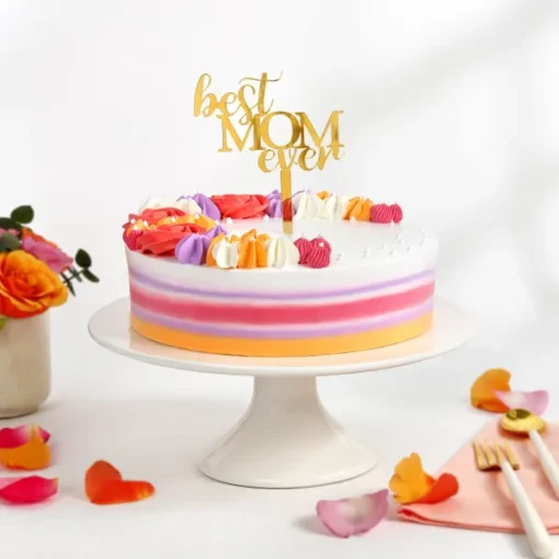 Mother's Day Flower Design Cake - Image 2