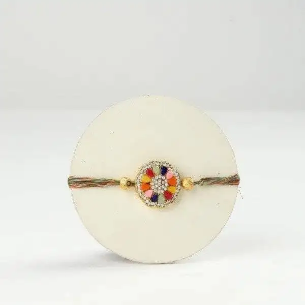 Rasmalai Cake With Rakhi - Image 2