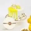 p navratna rakhi with rasmalai cake 261651 m