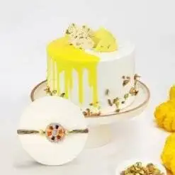 Rasmalai Cake With Rakhi