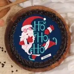 Alternative view of Creamy Santa Poster Cake