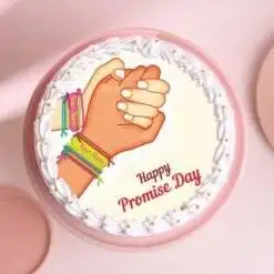 Alternative view of Promise Day Special Cake