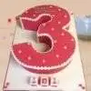 sq fondant number cake them1459flav A 0
