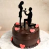 sq gooey round chocolate love cake cake2571choc B 0