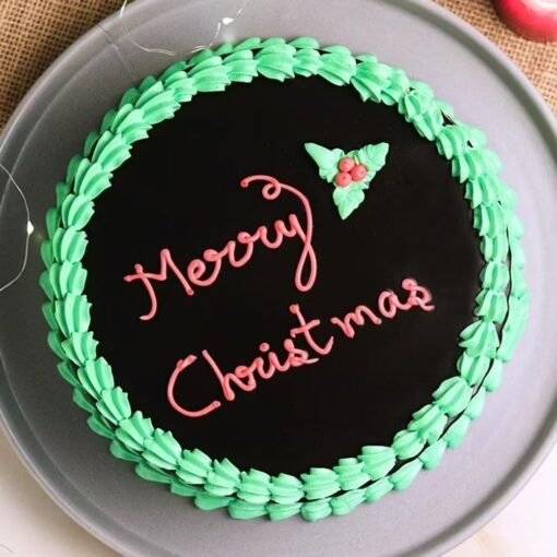 Merry Christmas Chocolate Cake - Image 2