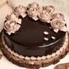 sq round rosey brown chocolate cake cake2570choc A 1