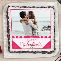 Alternative view of Special Valentine Day Photo Cake