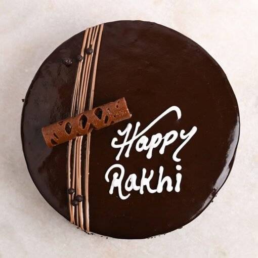 truffle rakhi duo cake2753choc B