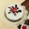 vanilla and black forest cake