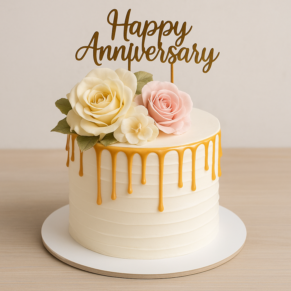 Anniversary Flower Cake