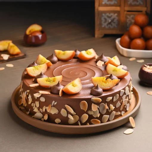 Gulab Jamun Cake Rakhi Combo2