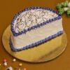 cute scribbles half cake 1
