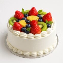 Fresh Fruit Delight Cake