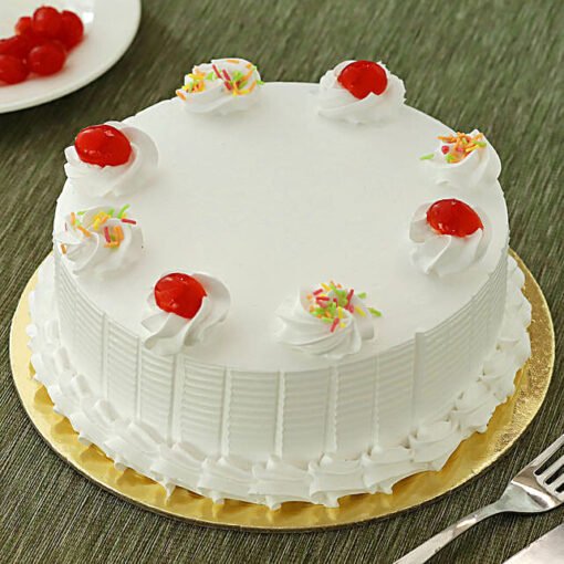 Vanilla Cream Cake Delight - Fresh Baked Treat Online