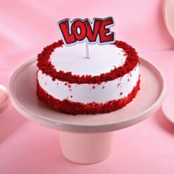 Red Velvet Cake - Creamy Round Treat for Valentine's