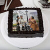 tasty truffle rich chocolate photo cake for dad 1