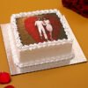 valentine photo vanilla cake 1