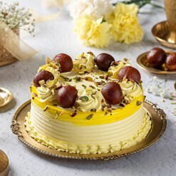 Vanilla Cake Infusion with Gulab Jamun Delight