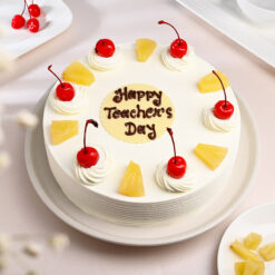 Pineapple Cake Tropical Treat for Teacher's Day Celebration