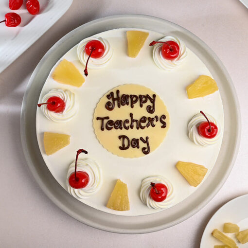 Pineapple Cake Tropical Treat for Teacher's Day Celebration - Image 3