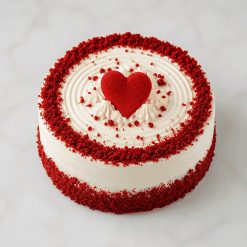 Heart Topped Red Velvet Cake