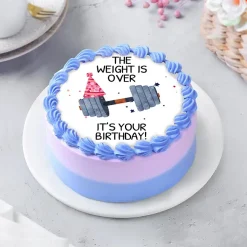 Weight Theme Birthday Cake