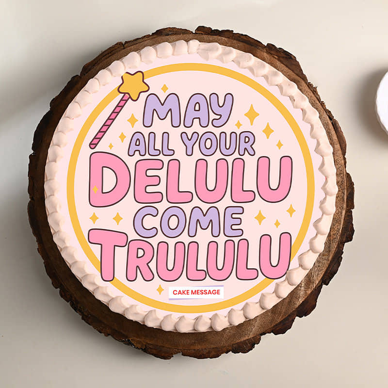 Funny chocolate truffle friendship cake