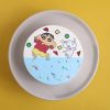 Shinchan and Shiro fun party cake for kids