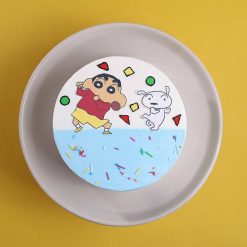 Shinchan and Shiro fun party cake for kids