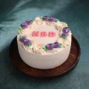 Vanilla Rosette Birthday Cream Cake