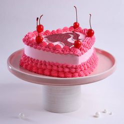 Blushing beauty Barbie heart cake for girls birthday