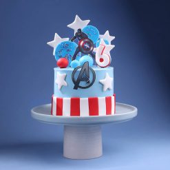 Captain America Avengers theme cake for kids birthday