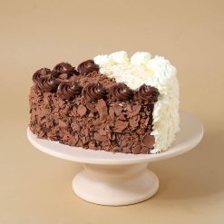 Heart Shape Double Delight Cake
