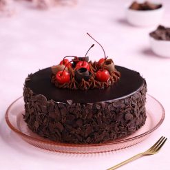 German Black Forest Cake Front View