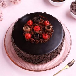 German Black Forest Cake Top View
