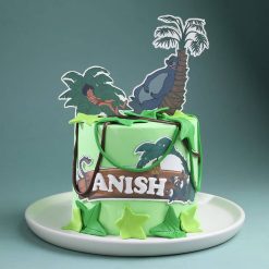 Magical jungle theme birthday cake for kids