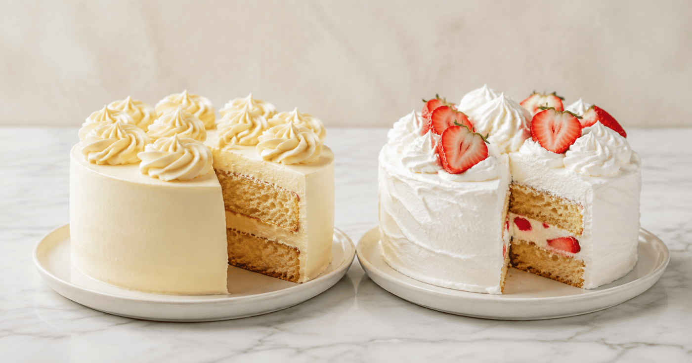 Buttercream vs Whipped Cream Frosting