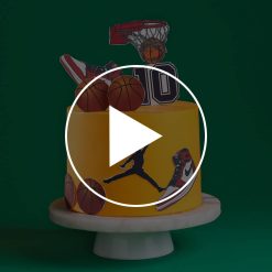 Jordan Game On Basketball Cake Alternate